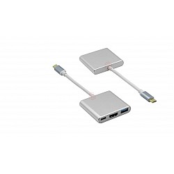 Frisby FA-7656TC Type-C - HDMI + USB 3.0 Adaptör + PD Şarj