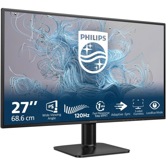 Philips 27" 27E2N1110-01 1ms 120Hz 1920x1080 FullHD VGA HDMI (VESA) Siyah Monitör