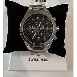 Swiss Plus Man Watch Basic Seri Model-4 ST3503AGS Plus Black-Silver