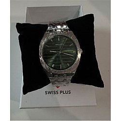 Swiss Plus Man Watch Basic Seri Model-5 ST2302AGP Green-Silver