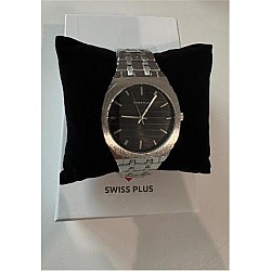 Swiss Plus Man Watch Basic Seri Model-6 ST2302AGP Black-Silver