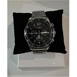 Swiss Plus Man Watch Basic Seri Model-10 ST3516AGS Lüx Black-Silver