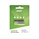 Acer 512GB USB3.2 UM310-512GB Metal Flash Bellek (120-100 MB-s) Okuma-Yazma