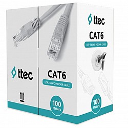 Ttec KBL-CAT6-23CCA-IN100G İç Mekan PVC Gri 100 metre Kablo