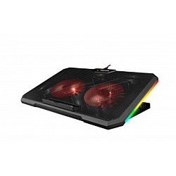 Addison Rampage AD-RC12 CLAW Siyah 2 Fan 2 USB RGB Işıklı 15"-17" Notebook Soğutucu Stand