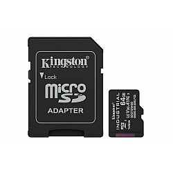 Kingston SDCIT2-64GB 64GB microSDXC Industrial C10 A1 pSLC Card + SD Adapter Hafıza Kartı