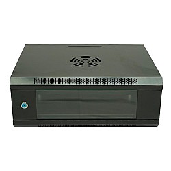 Racksan ML-6404S 4U Duvar Tipi Kabinet (200-530-400) Raf+Fan+Priz