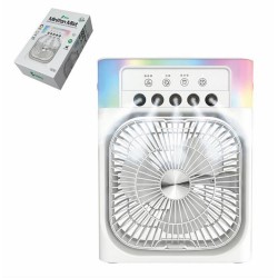 Feny FN-F65 Beyaz RGB Aydınlatma Ultra Sessiz Buharlı 3 Kademeli 1800Mah Şarjlı Masa Fanı