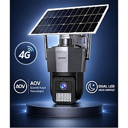 Lenovo X6T-4G 3MP AOV Smart Tek Kamera 4G Solar Kamera