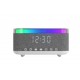 Mikado MD-W10 1200mAh 10W Gri BT, USB, Kablosuz Şarjlı RGB-Alarmlı Saat Speaker