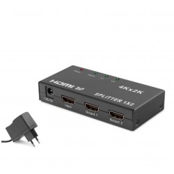 HADRON HDX1295 HDMI Splitter 4K 3D 1 In 2 Out - Siyah