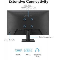 Asus 27" VA279HG IPS 1920x1080 1ms 120Hz 300cd VESA 3YIL Monitör
