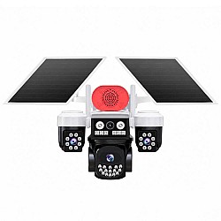 Joysee S3 9Mp AOR 4G 3.6mm+2x2.8mm 2 Solar Üç Kamera 19IR+18Led PTZ Kamera
