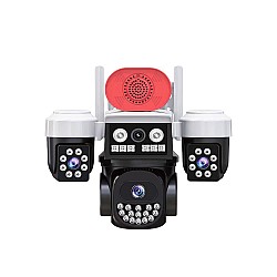 Joysee W3 9Mp 3.6mm 2x2.8mm Üç Kamera 19IR+18Led Wifi PTZ Kamera