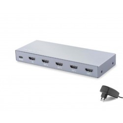 HADRON HDX1432 HDMI Splitter EDID 8K 60 Hz 1 Giriş 4 Çıkış Gri