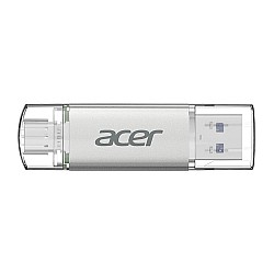 Acer 16GB USB 3.2 UT300-16GB USB-A+USB-C Çift Taraflı Metal Flash Bellek