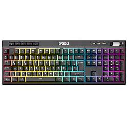 Everest KB-68 Shin Siyah Rainbow Q Membrane Klavye RGB