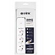 S-link SPG301S 1.5m 3x1.5mm 100 yüzde  Bakır 750 Joule 3 lü Anahtarlı Akım Korumalı Priz