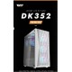 darkFlash DK352 PLUS 650W Bronze 80+ Power Supply 4-12cm ARGB Fan Beyaz Kasa