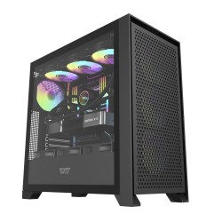 darkFlash DRX90 MESH 650W 80+ Power Supply 4-12cm ARGB  Fan Siyah Kasa