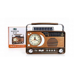 Everton Rt-622  Bluetooth Fm-Usb-Tf-Aux  Şarjlı Nostaljik Radyo