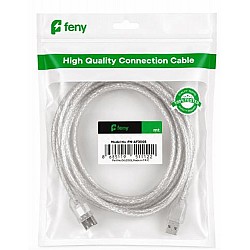 Feny FN-AF3003 USB2.0 AM-AF Şeffaf Uzatma Kablosu 3M
