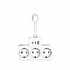 S-link PRZ07 Beyaz 3 Soketli 15mm 1 Usb 2 Type-C PD20W 1050 Joule Bakır Kablolu Akım Korumalı Priz