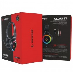 Rampage SN-R10 ALQUIST Siyah 3,5mm RGB Gaming Oyuncu Mikrofonlu Kulaklık