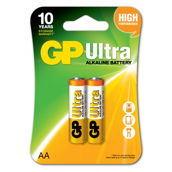 Gp LR6 AA Boy Ultra Alkalin Kalem Pil 2'li Paket GP15AU-U2