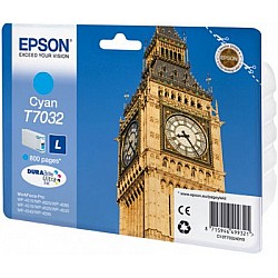 Epson T7032 Cyan Mavi 800 Sayfa Mürekkep Kartuş T70324010