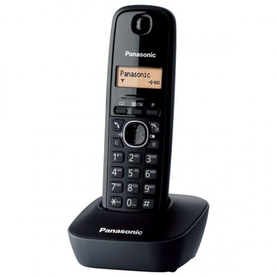 Panasonic KX-TG1611 Siyah Telsiz Dect Telefon 50 Rehber