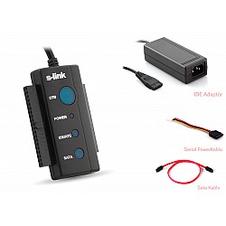 S-link SL-SATA35 Usb 2.0 to Sata + ıde Data Çevirici