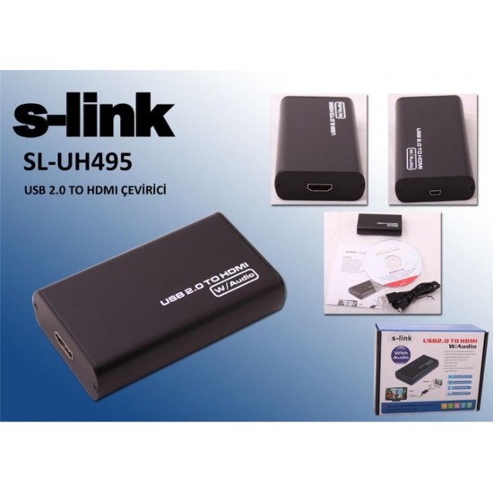 S-link SL-UH495 Usb 2.0 To Hdmı Dönüştürücü
