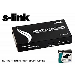 S-link sl-hv67 Hdmı To Vga+ypbpr Çevirici Adaptör