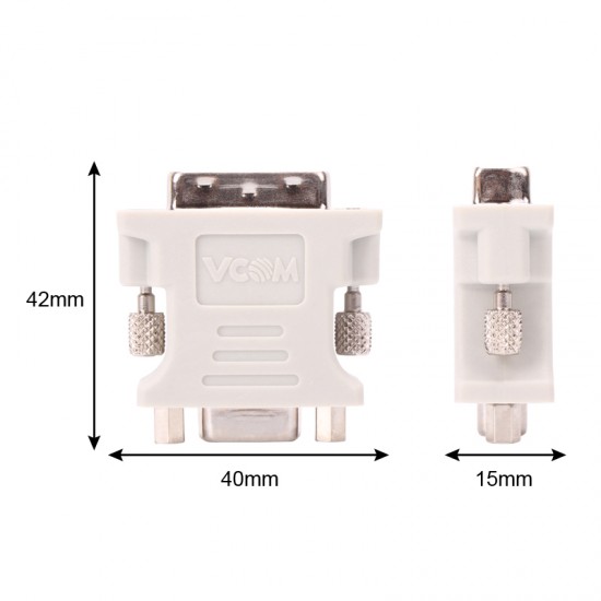 Vcom CA301 Dvi 24+5 Erkek To Vga Dişi Dönüştürücü