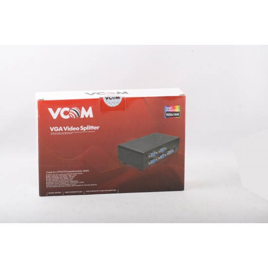 Vcom DD138 1-8 Port 350MHZ Metal Vga Splitter Vcom DD138 1-8 Port 350MHZ Metal Vga Splitter