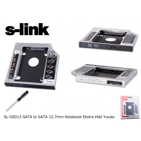 S-link SL-SSD13 Sata 2.5" 12.7mm Harddisk (hdd) Kutusu