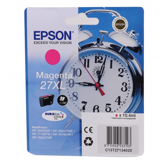 Epson 27XL Magenta Kırmızı Mürekkep Kartuş T27134012