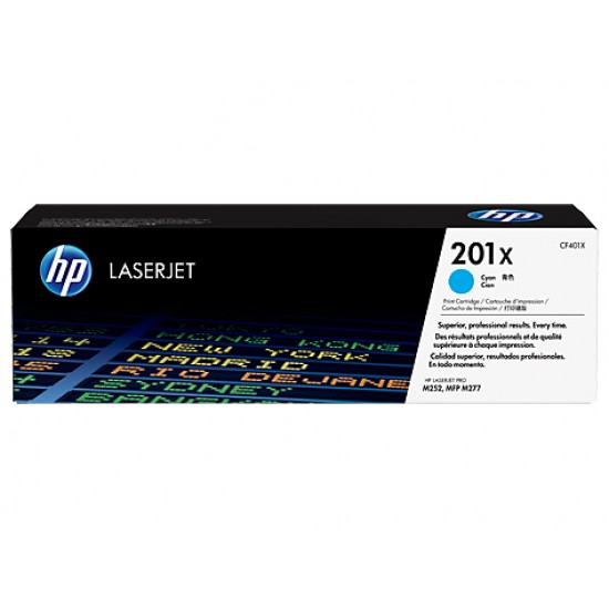 HP 201X Cyan Mavi Yüksek Kapasite 2.800 Sayfa Toner CF401X