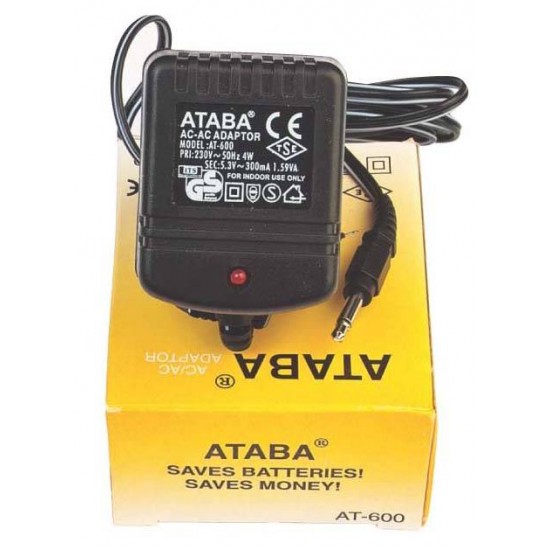 Ataba AT-600 3W, 5.3V 300MAH AC-AC Süpürge Adaptör