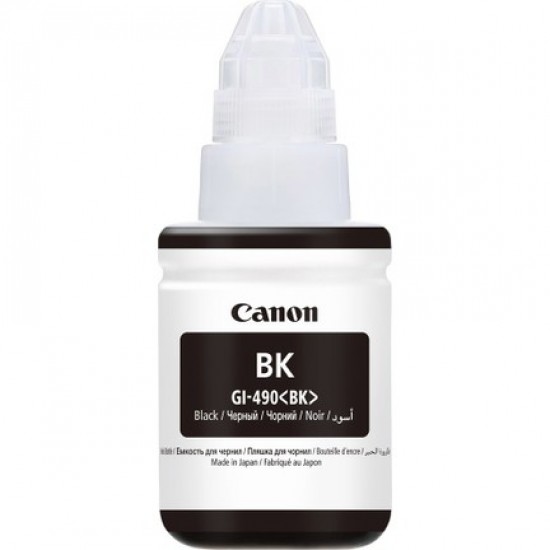 Canon GI-490BK Black Siyah Şişe Mürekkep G1411-2411-3411-4411 Canon GI-490BK Black Siyah Şişe Mürekkep G1411-2411-3411-4411