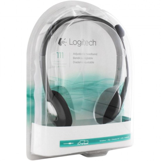 Logitech 981-000593 H111 Stereo Kulaklık Sterio Jacklı