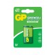 GP Greencel 9V Çinko Pil Tekli Paket GP1604G-2U1