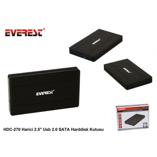 Everest HDC-270 Harici 2.5" Usb 2.0 Sata Harddisk Kutusu