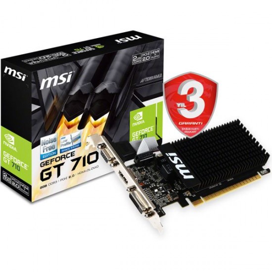 Msı Vga Gt 710 2Gd3H Lp Gt710 2Gb Ddr3 64B Dx12 Pc Ekran Kartı Msı Vga Gt 710 2Gd3H Lp Gt710 2Gb Ddr3 64B Dx12 Pc Ekran Kartı