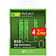 Gp AAA 850 mAh Şarjlı İnce Kalem Pil  4+2'li Paket Recyko GPHCH83BOK