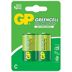 GP Greencel R14 Orta Boy Çinko Pil 2'li Paket GP14G-U2