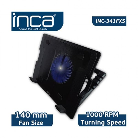 Inca Inc-341FXS Siyah Ergonomik Sessiz Usb Notebook Soğutucu Inca Inc-341FXS Siyah Ergonomik Sessiz Usb Notebook Soğutucu