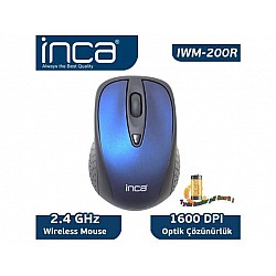 Inca IWM-200RL- 2.4 GHZ Lacivert Wireless Nano Mouse