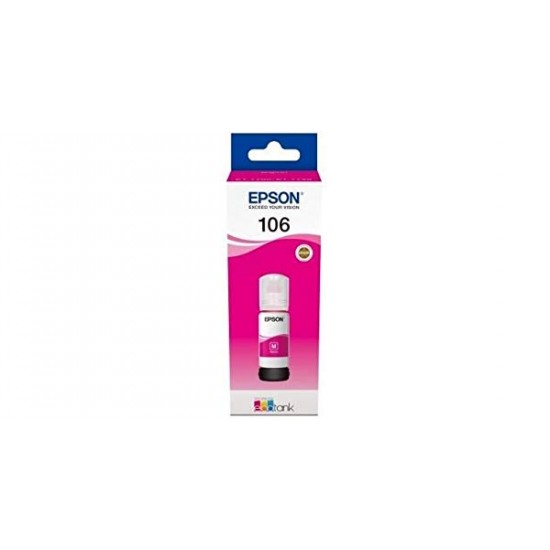 Epson 106 Magenta Kırmızı Şişe Mürekkep T00R340 L7160-7180